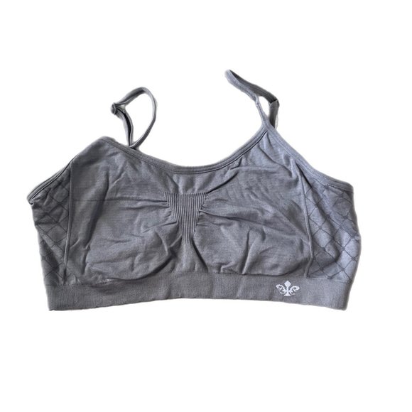 Lily of France grey sports bra size small/medium - Picture 1 of 3